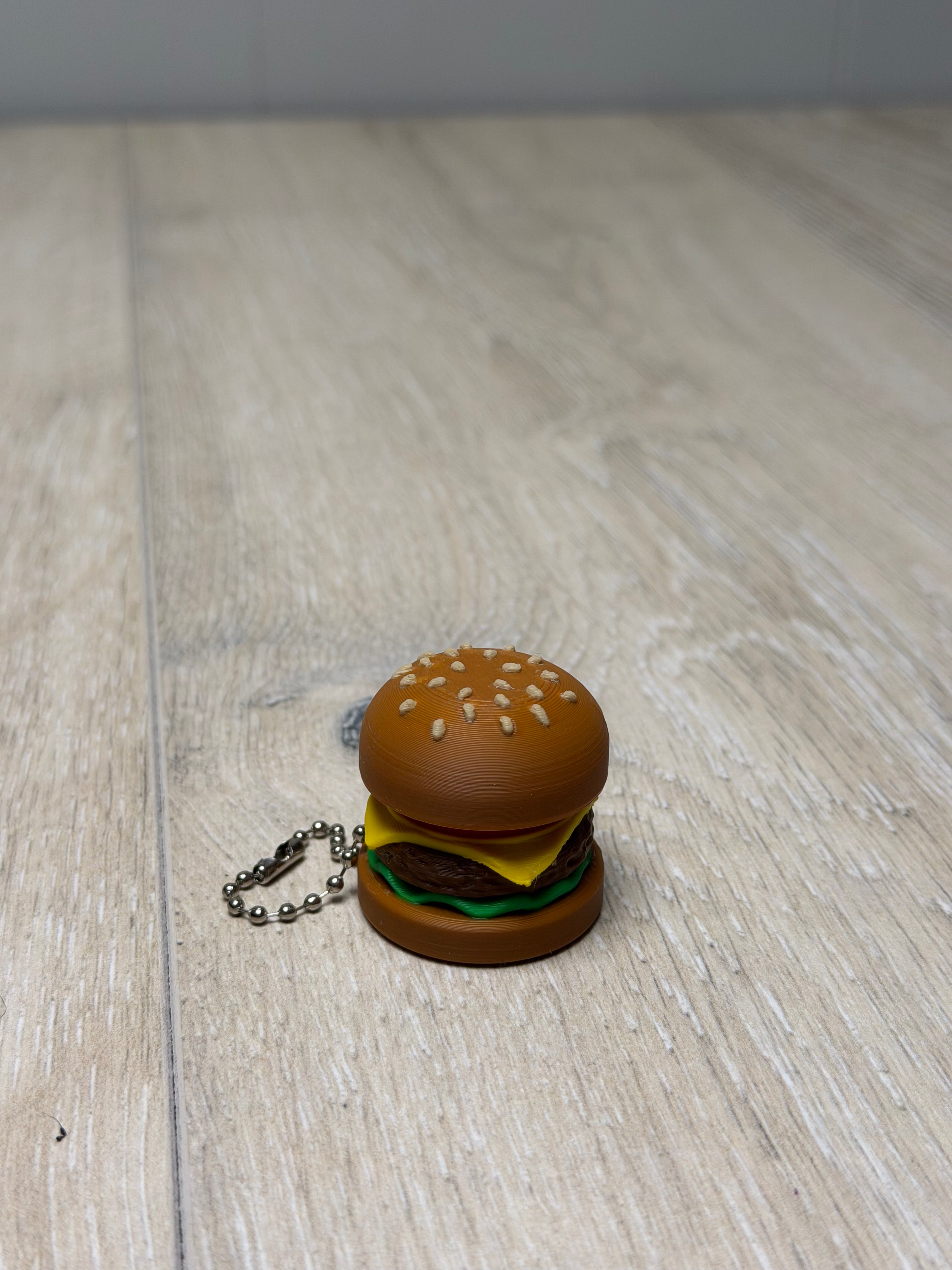 Burger Clicker Keychain