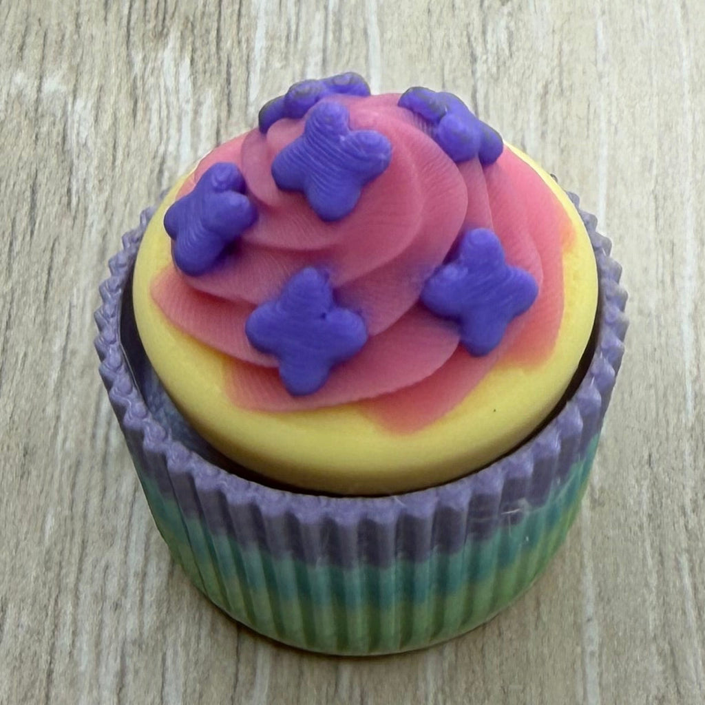 Vanilla Cupcake with Sprinkles Fidget Clicker