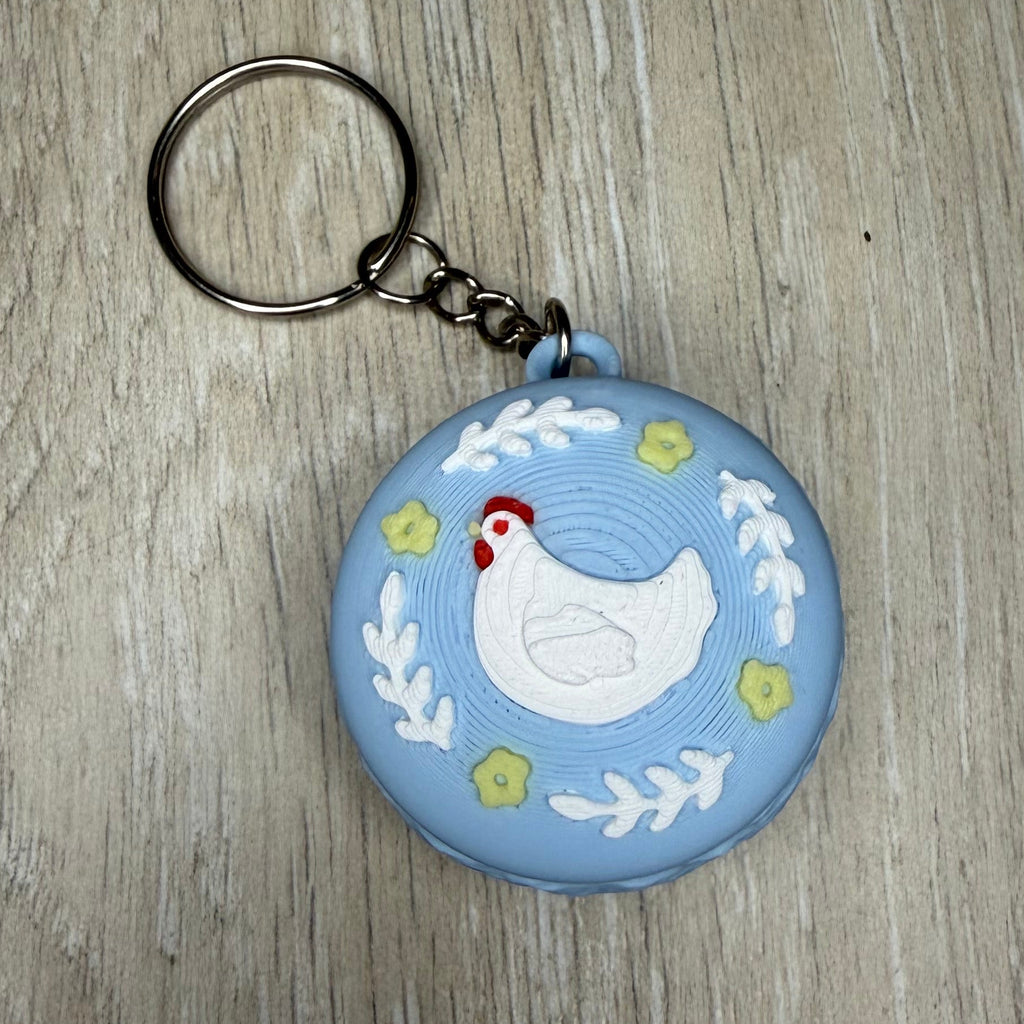 Floral Chicken Fidget Clicker