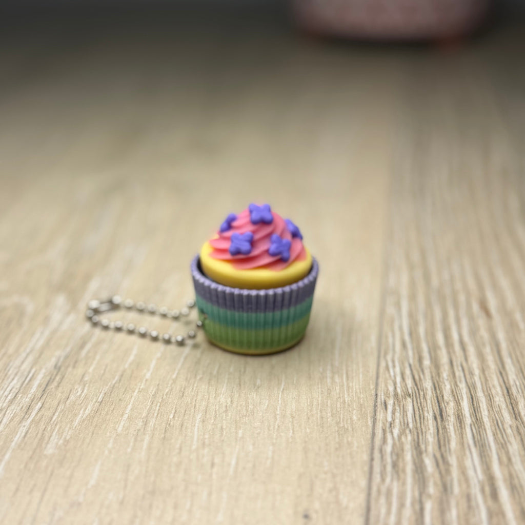 Vanilla Cupcake with Sprinkles Fidget Clicker