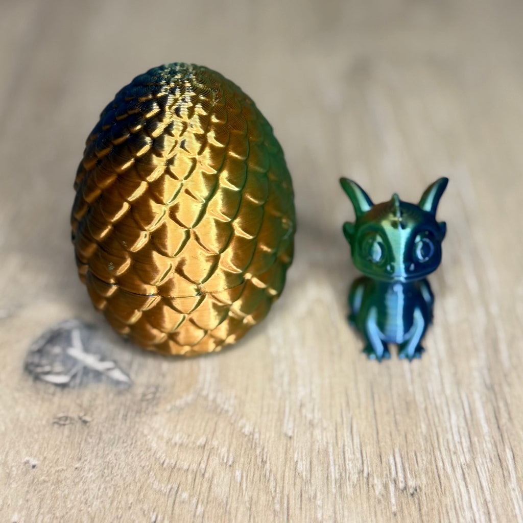 Dragon Egg with Baby Dragon