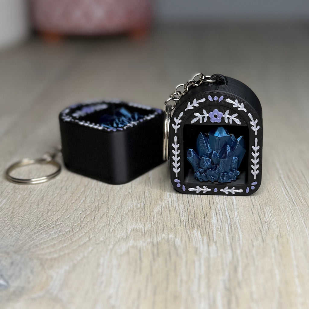 Blue Crystal - Mini Bookshelf Fidget Clicker