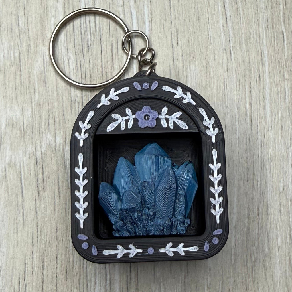 Blue Crystal - Mini Bookshelf Fidget Clicker
