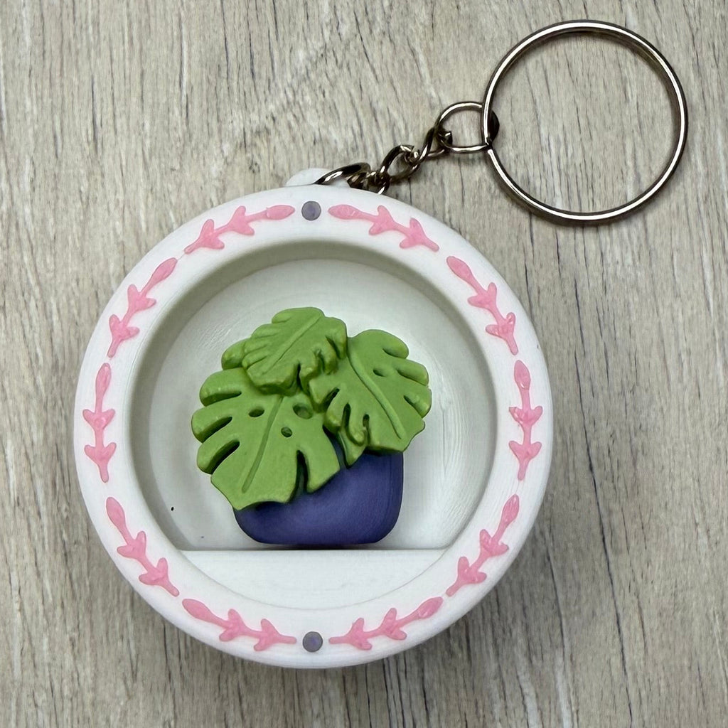 Monstera Mini Bookshelf Fidget Clicker