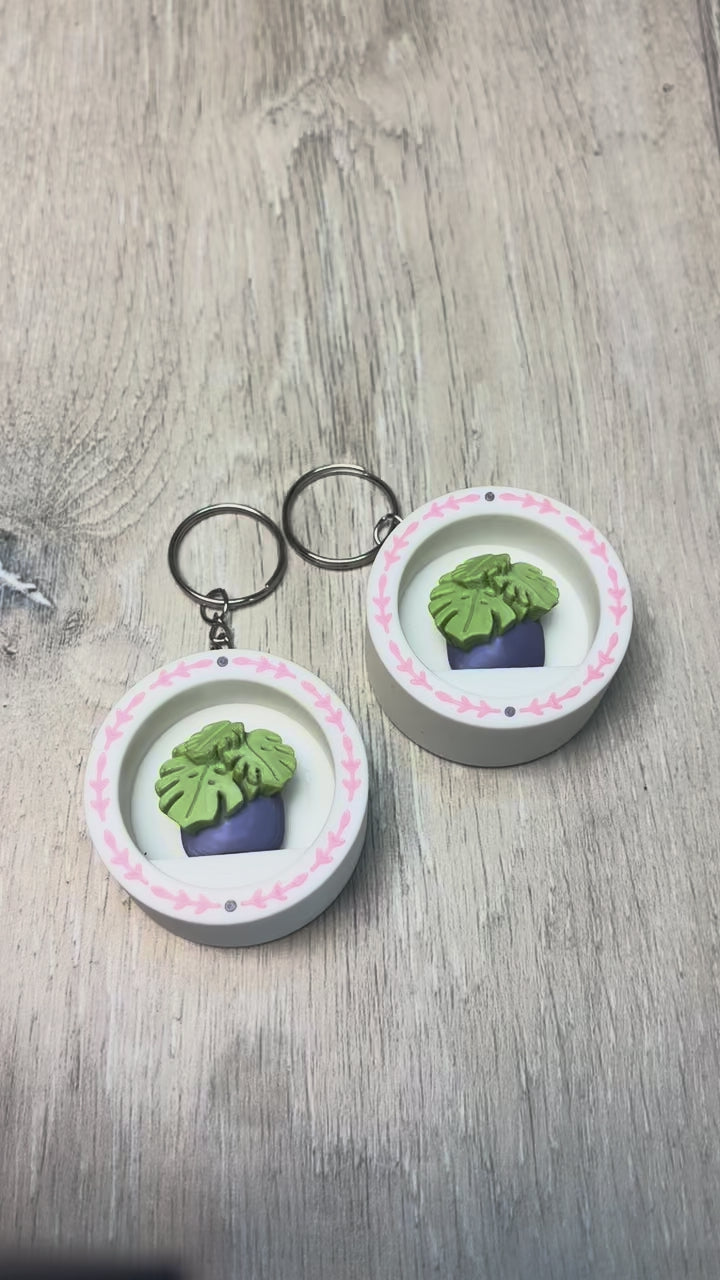 Monstera Mini Bookshelf Fidget Clicker
