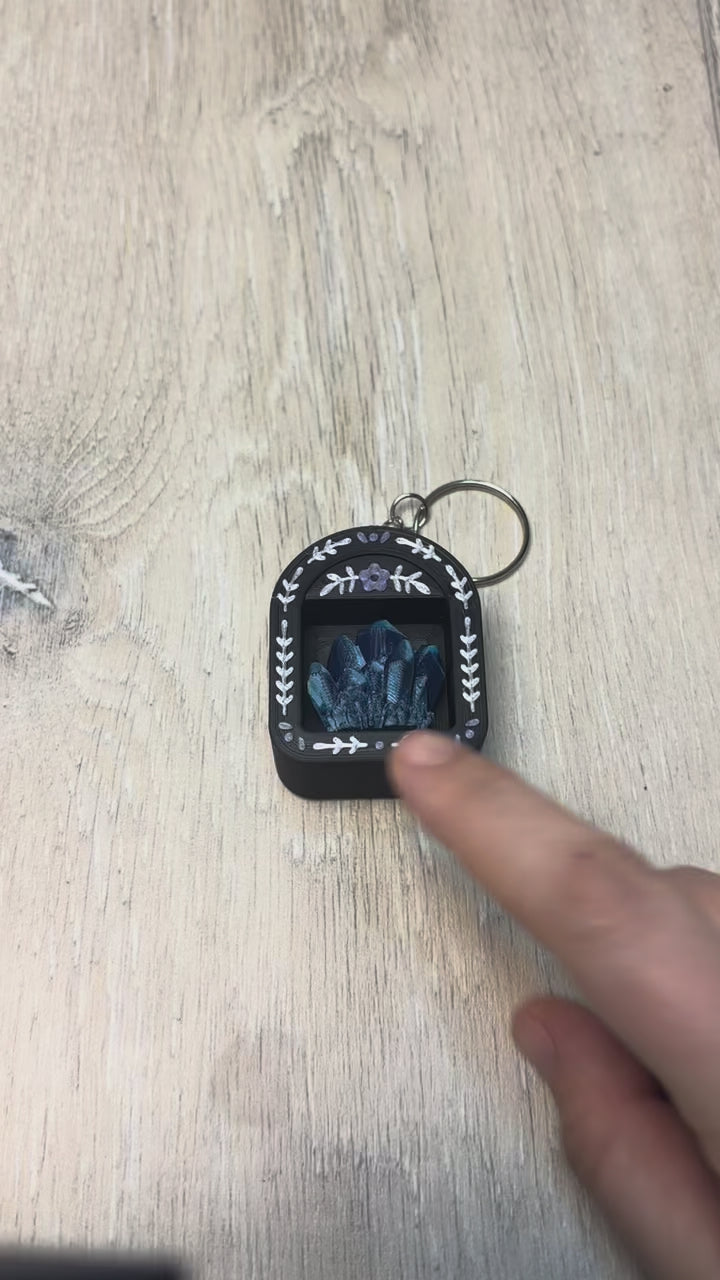 Blue Crystal - Mini Bookshelf Fidget Clicker